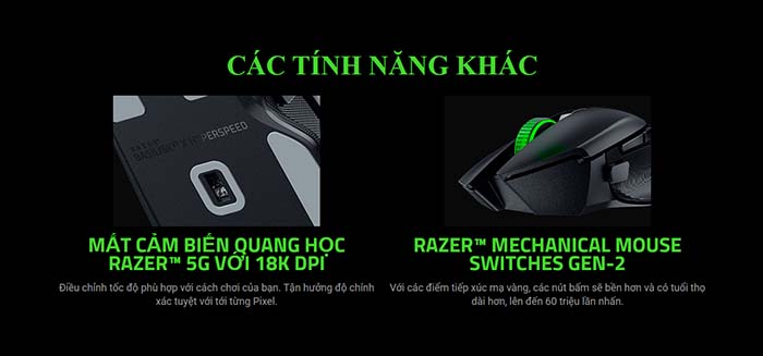 TNC Store Chuột Gaming Razer Basilisk V3 X HyperSpeed